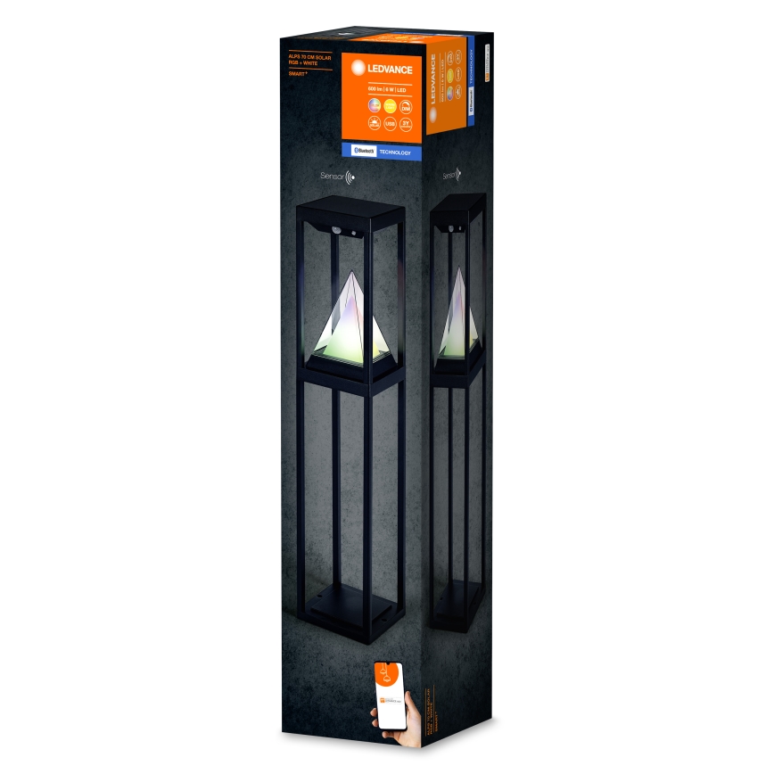 Ledvance - LED RGBW Dimmable ηλιακό φωτιστικό με αισθητήρα SMART+ ALPS LED/6W/3,7V 2200 mAh 3000K IP44