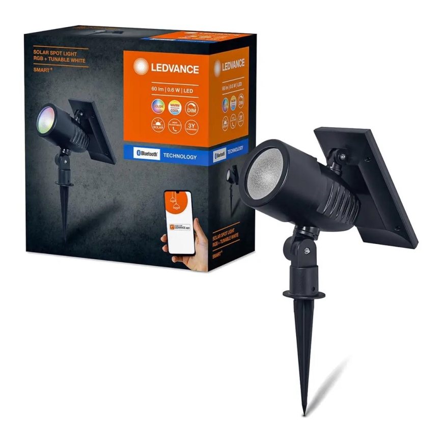 Ledvance - LED RGBW Dimmable ηλιακό φωτιστικό SMART+ SOLAR LED/0,6W/3,7V 2000 mAh 3000-6500K IP44