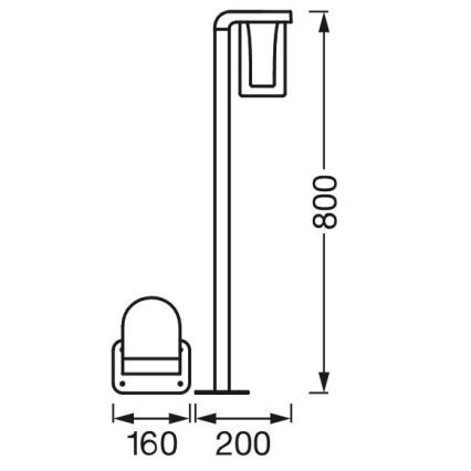 Ledvance - LED RGBW Dimmable λάμπα εξωτερικού χώρου SMART+ CASCADE LED/10W/230V Wi-Fi IP44