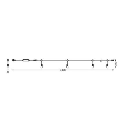 Ledvance - LED RGBW Dimmable λαμπάκια εξωτερικού χώρου SMART+ STRING 12xLED/0,37W/230V IP44 Wi-Fi