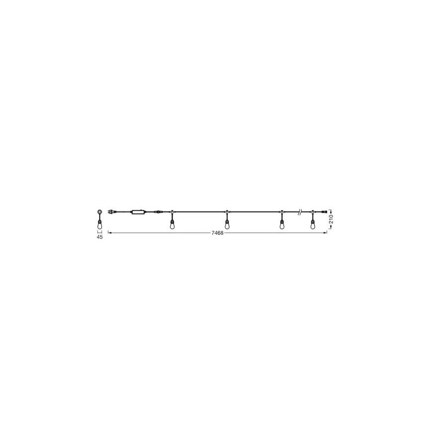 Ledvance - LED RGBW Dimmable λαμπάκια εξωτερικού χώρου SMART+ STRING 12xLED/0,37W/230V IP44 Wi-Fi