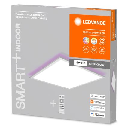 Ledvance - LED RGBW Dimmable πάνελ SMART+ PLANON LED/40W/230V 3000-6500K Wi-Fi + τηλεχειριστήριο