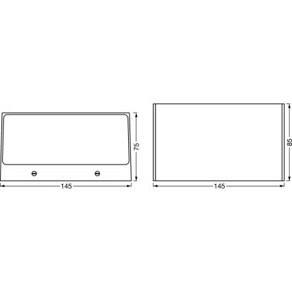 Ledvance - LED RGBW Dimmable φωτιστικό εξωτερικού χώρου SMART+ BRICK LED/14W/230V Wi-Fi IP44