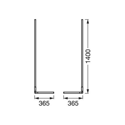 Ledvance - LED RGBW Dimmable φωτιστικό δαπέδου SMART+ FLOOR LED/14W/230V 2700-6500K Wi-Fi + τηλεχειριστήριο