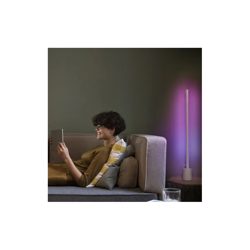 Ledvance - LED RGBW Dimmable φωτιστικό δαπέδου SMART+ FLOOR LED/8W/230V 2700-6500 Wi-Fi λευκό + τηλεχειριστήριο