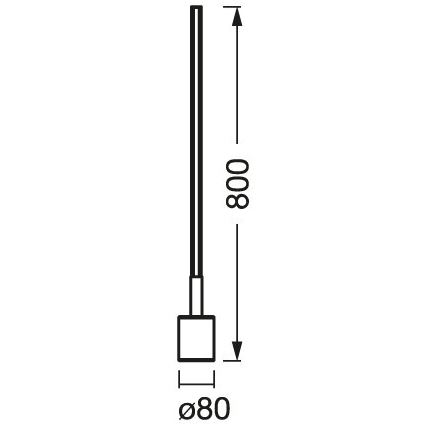 Ledvance - LED RGBW Dimmable φωτιστικό δαπέδου SMART+ FLOOR LED/8W/230V 2700-6500 Wi-Fi λευκό + τηλεχειριστήριο