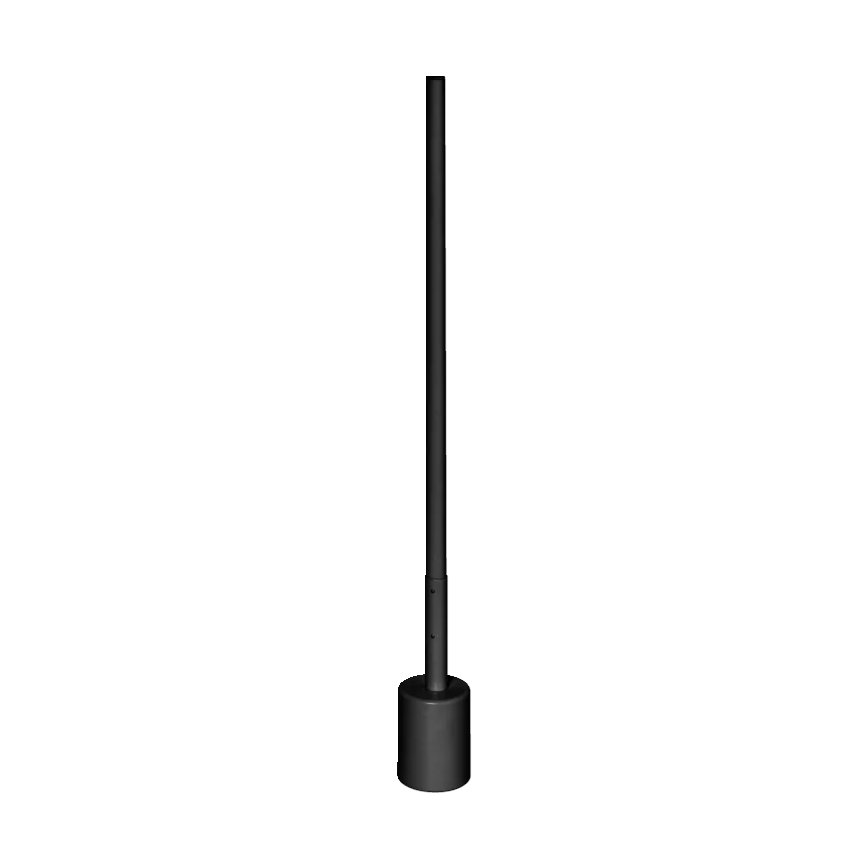 Ledvance - LED RGBW Dimmable φωτιστικό δαπέδου SMART+ FLOOR LED/8W/230V 2700-6500K Wi-Fi μαύρο + τηλεχειριστήριο