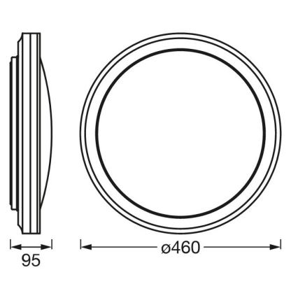 Ledvance -LED RGBW Dimmable φωτιστικό οροφής SMART+ CIRCLE LED/28W/230V Wi-Fi