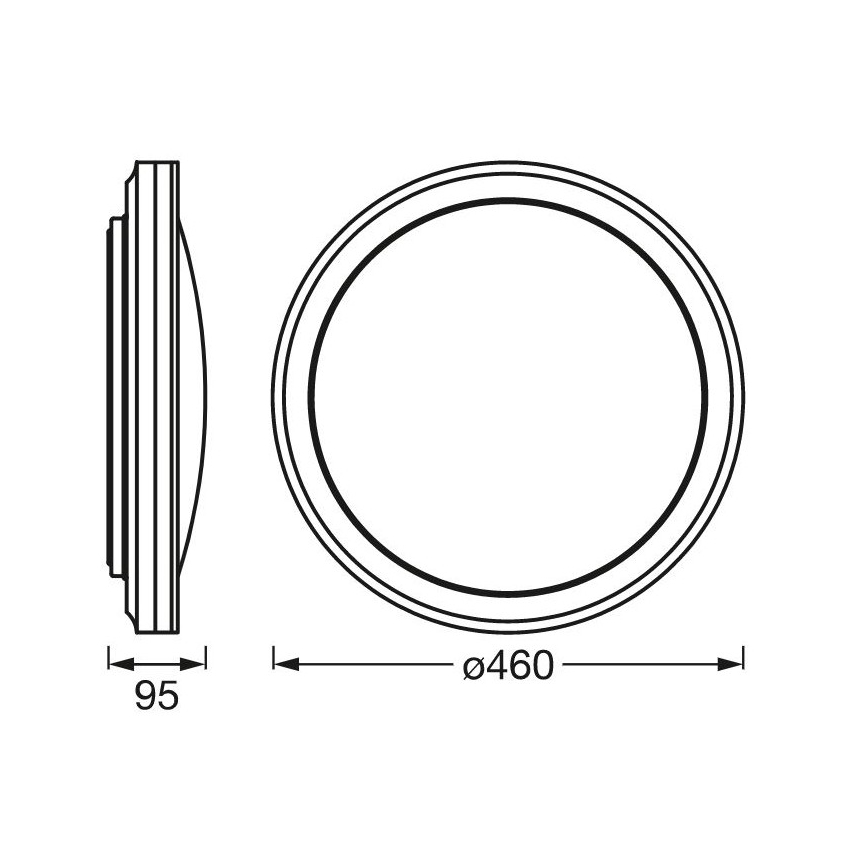 Ledvance -LED RGBW Dimmable φωτιστικό οροφής SMART+ CIRCLE LED/28W/230V Wi-Fi