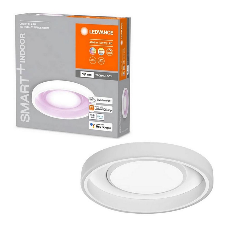 Ledvance- LED RGBW Dimmable φωτιστικό οροφής SMART+ CLARIA LED/32W/230V 2700-6500K Wi-Fi