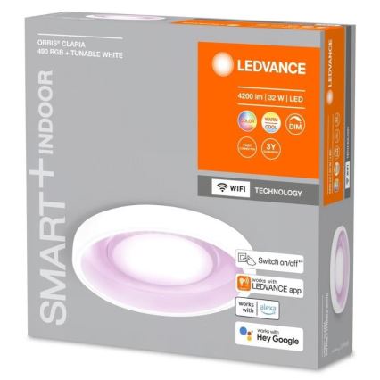 Ledvance- LED RGBW Dimmable φωτιστικό οροφής SMART+ CLARIA LED/32W/230V 2700-6500K Wi-Fi