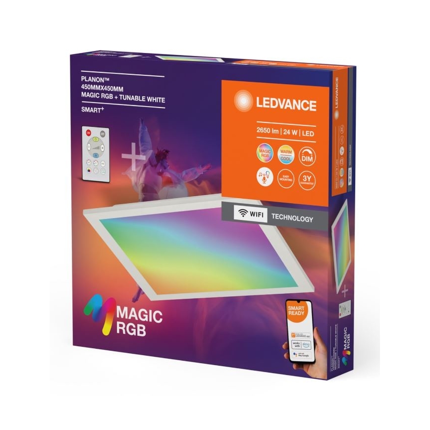 Ledvance - LED RGBW Dimmable φωτιστικό οροφής SMART+ MAGIC LED/24W/230V 2700-6500K Wi-Fi + τηλεχειριστήριο
