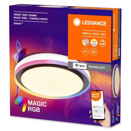 Ledvance - LED RGBW Dimmable φωτιστικό οροφής SMART+ MAGIC LED/38W/230V 2700-6500K Wi-Fi