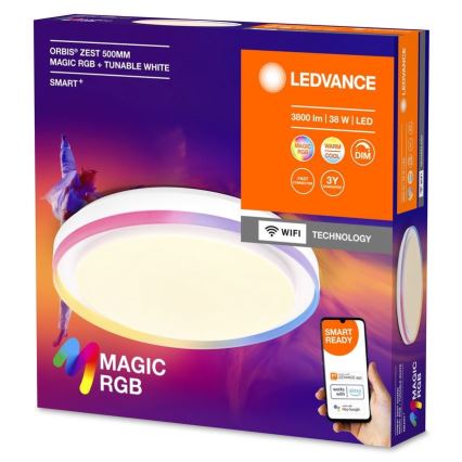 Ledvance - LED RGBW Dimmable φωτιστικό οροφής SMART+ MAGIC LED/38W/230V  2700-6500K Wi-Fi