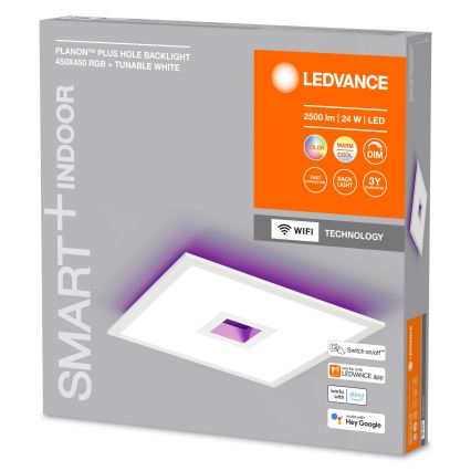 Ledvance - LED RGBW Dimmable φωτιστικό οροφής SMART+ PLANON LED/24W/230V 2700-6500K Wi-Fi