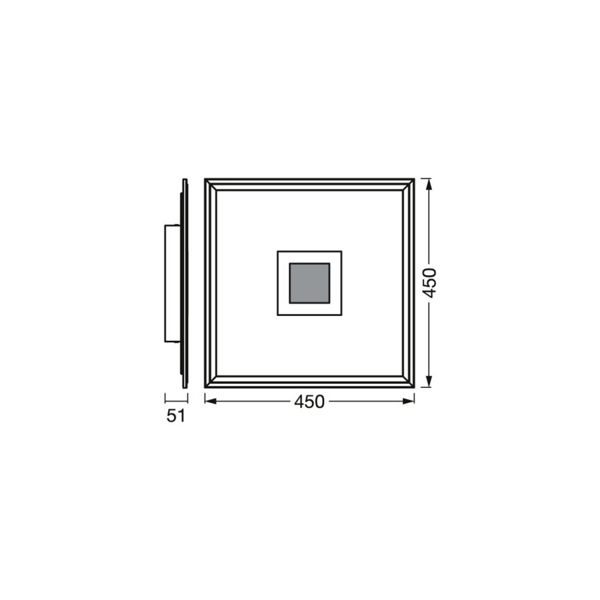 Ledvance - LED RGBW Dimmable φωτιστικό οροφής SMART+ PLANON LED/24W/230V 2700-6500K Wi-Fi