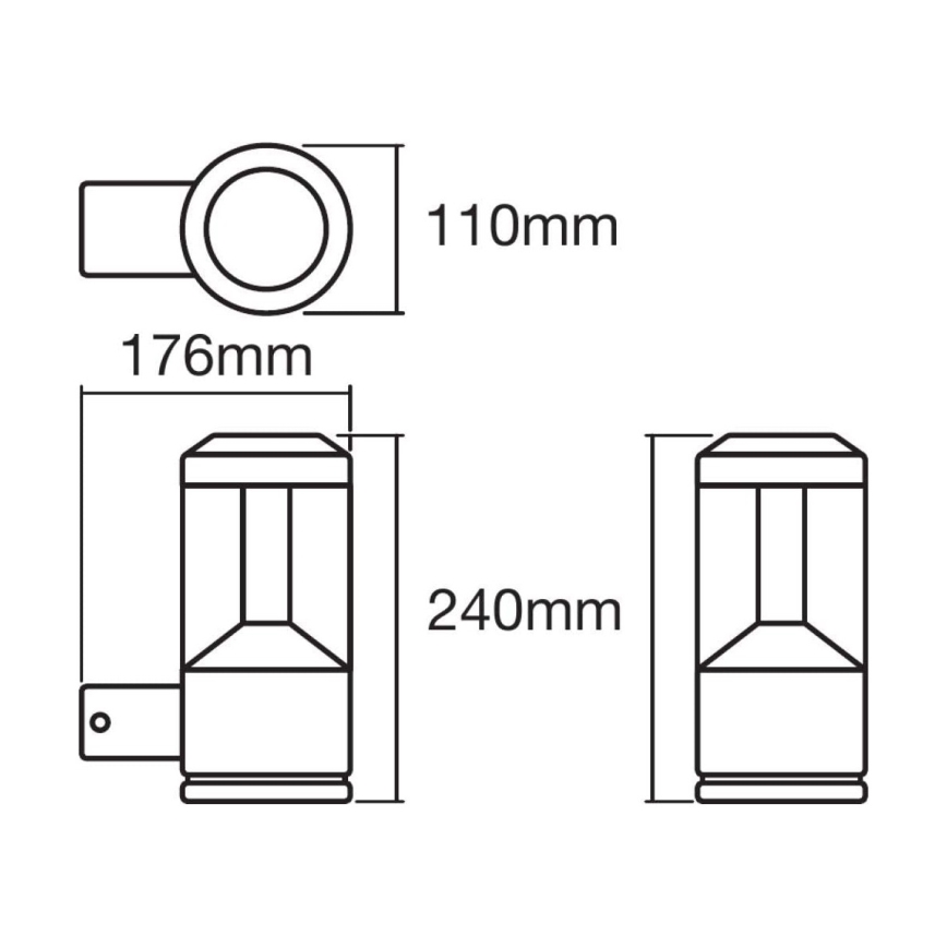 Ledvance -LED RGBW Dimmable φωτιστικό τοίχου SMART+ MODERN LED/12W/230V  IP44 Bluetooth