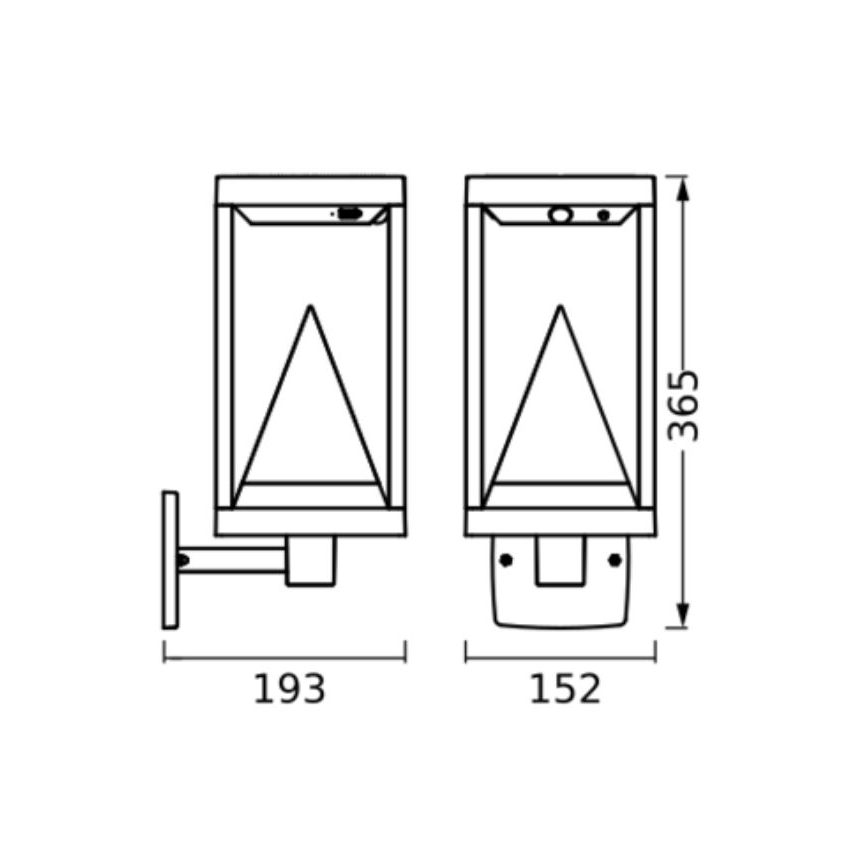 Ledvance - LED RGBW Dimmable ηλιακό φωτιστικό τοίχου με αισθητήρα SMART+ ALPS LED/6W/3,7V 2200 mAh 3000K IP44