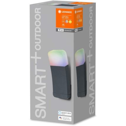 Ledvance - LED RGBW Φως τοίχου εξωτερικού χώρου SMART+ CURVE LED/9W/230V IP44