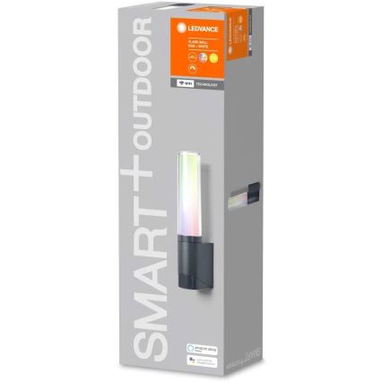 Ledvance - LED RGBW Φωςτιστικό τοίχου εξωτερικού χώρου SMART+ FLARE LED/7,5W/230V IP44 Wi-Fi