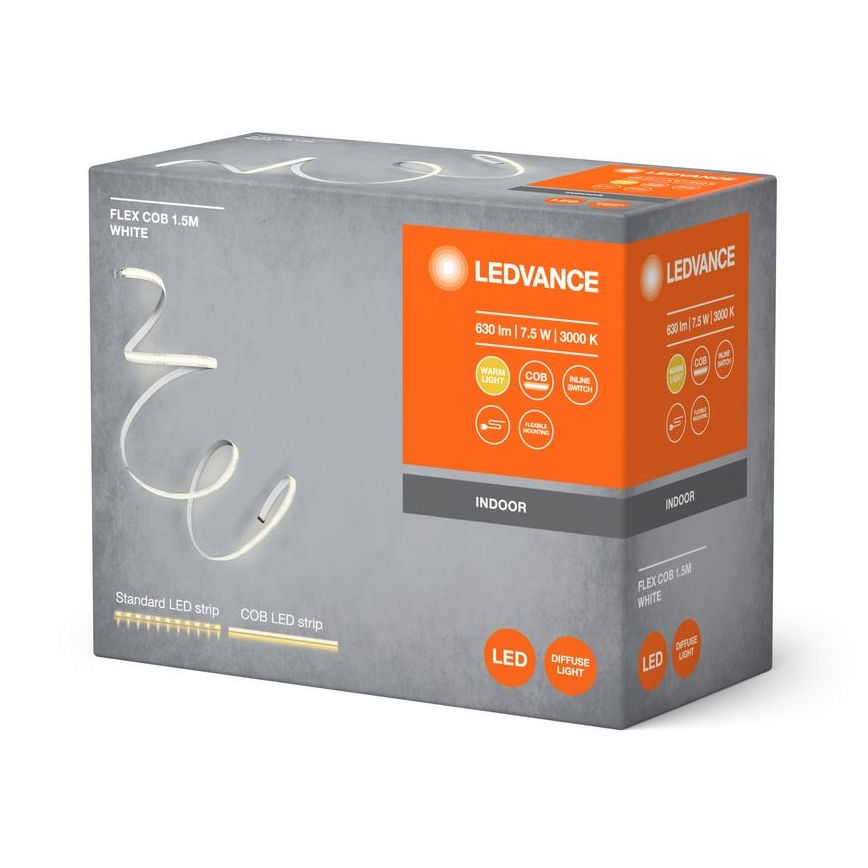 Ledvance - Ευέλικτη ταινία LED FLEX COB 1,5μ LED/7,5W/230V