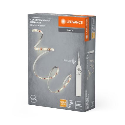Ledvance - LED ταινία με αισθητήρα κίνησης FLEX 2m LED/3,6W/4xAA
