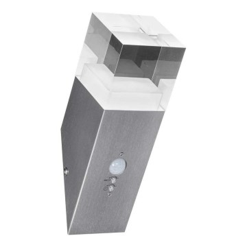 Ledvance - LED Επιτοίχιο φωτιστικό εξωτερικού χώρου με αισθητήρα CRYSTAL LED/5W/230V IP44