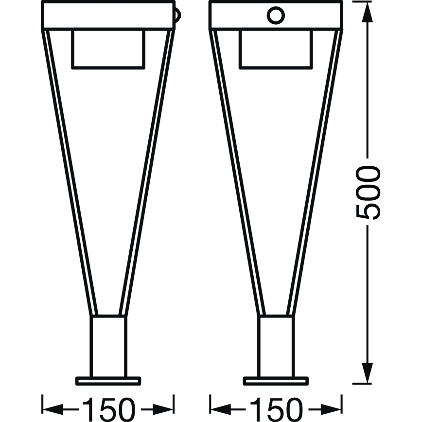 Ledvance - Εξωτερικό ηλιακό φωτιστικό LED με αισθητήρα BOUQUET LED/6W/3,7V 2200 mAh IP44