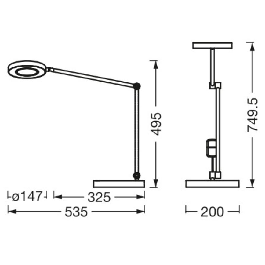 Ledvance - Επιτραπέζια λάμπα αφής dimming LED SUN@HOME LED/20W/230V 2200-5000 CRI 95 Wi-Fi