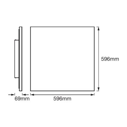 Ledvance - LED Πάνελ FRAMELESS LED/40W/230V 3000K