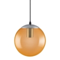 Ledvance - LED Πολύφωτο κρεμαστό BUBBLE 1xE27/8W/230V πορτοκαλί  d. 20 cm