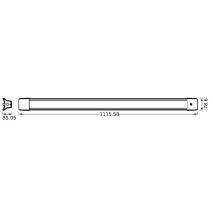 Ledvance - LED Πολύφωτο με αλυσίδα OFFICE LINE LED/41W/230V 4000K