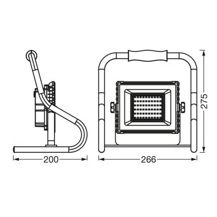 Ledvance - LED Προβολέας R-STAND LED/20W/5V 2200 mAh IP44