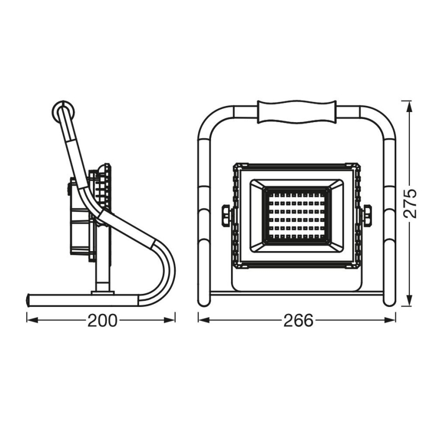 Ledvance - LED Προβολέας R-STAND LED/20W/5V 2200 mAh IP44