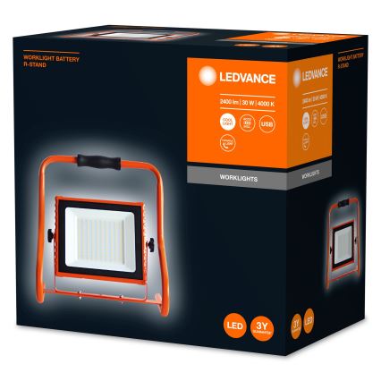 Ledvance - LED Προβολέας R-STAND LED/30W/5V IP44