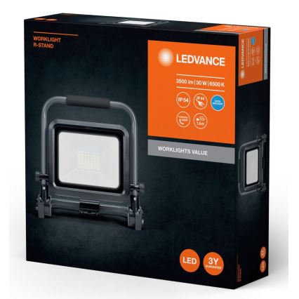 Ledvance - Προβολέας εξωτερικού χώρου LED WORKLIGHT R-STAND LED/30W/230V 6500K IP54