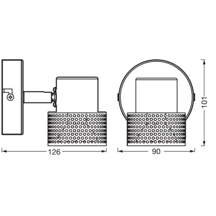 Ledvance - LED Σποτ DECOR CORK 1xGU10/3,4W/230V