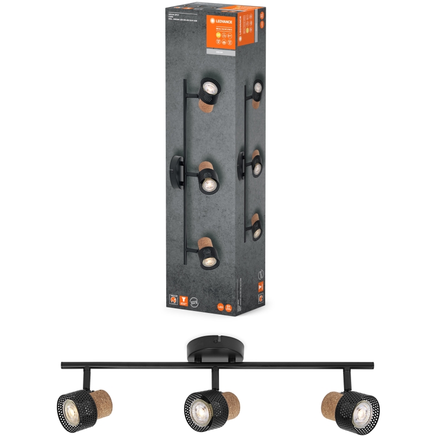 Ledvance - LED Σποτ DECOR CORK 3xGU10/3,4W/230V