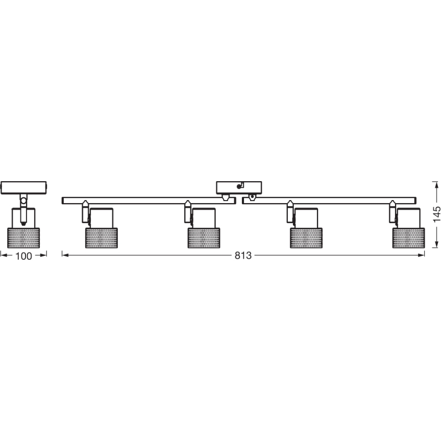 Ledvance - LED Σποτ DECOR CORK 4xGU10/3,4W/230V