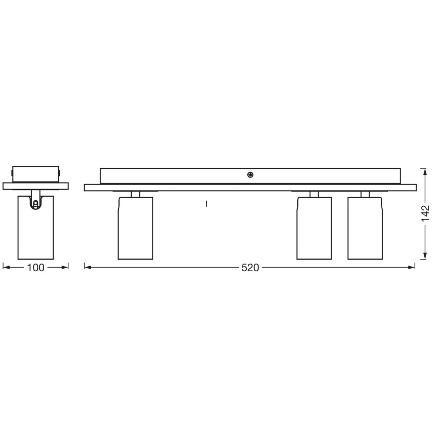 Ledvance - LED Σποτ DECOR MERCURY 3xGU10/3,4W/230V