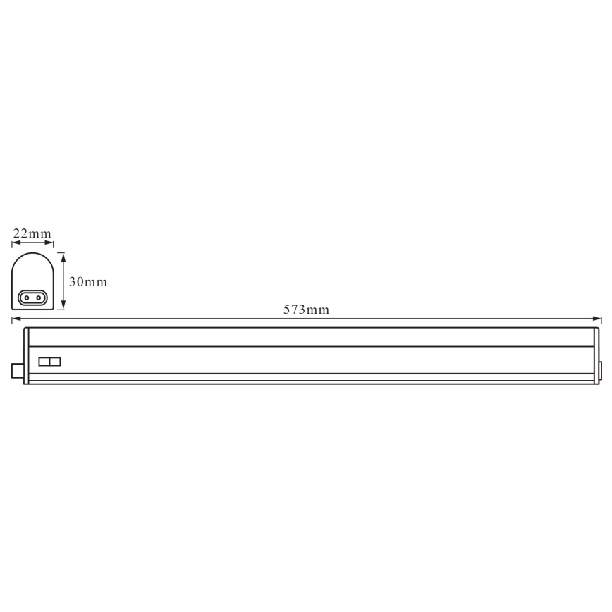 Ledvance - LED φωτιστικό κάτω ντουλάπας BATTEN LED/8W/230V