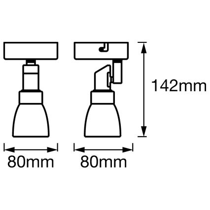 Ledvance - LED Φωτιστικό σποτ SPOT 1xG9/2W/230V