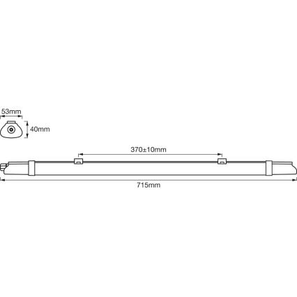 Ledvance - LED Φωτιστικό φθορισμού DAMP LED/9W/230V IP65