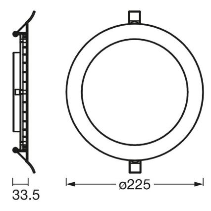 Ledvance - LED Χωνευτό φωτιστικό SLIM LED/22W/230V 6500K