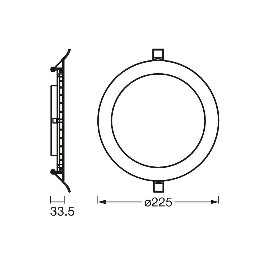 Ledvance - LED Χωνευτό φωτιστικό SLIM LED/22W/230V 6500K