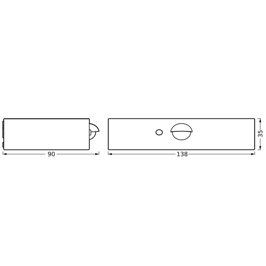 Ledvance - Ηλιακό φωτιστικό τοίχου LED με αισθητήρα ENDURA SOLAR LED/3W/4,2V IP65