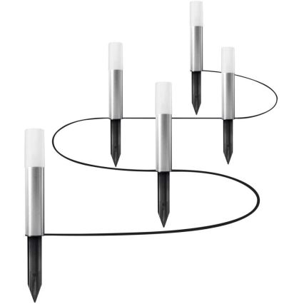 Ledvance - ΣΕΤ 5x LED RGBW Λάμπες εξωτερικού χώρου SMART+ GARDEN POLE 5xLED/5,7W/230V IP65 Wi-Fi