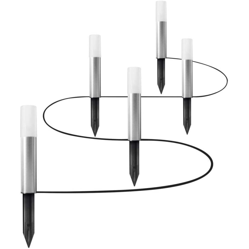 Ledvance - ΣΕΤ 5x LED RGBW Λάμπες εξωτερικού χώρου SMART+ GARDEN POLE 5xLED/5,7W/230V IP65 Wi-Fi