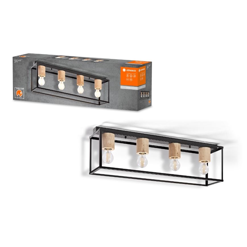 Ledvance - Πλαφονιέρα οροφής  DECOR 4xE27/15W/230V