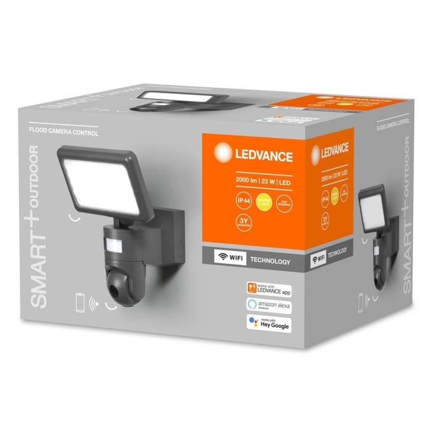 Ledvance - LED Dimmable προβολέας με αισθητήρα και camera SMART+ LED/23W/230V Wi-Fi IP44